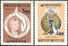 Korea South 1963 SG489 Declaration Of Human Rights Set MNH - Korea (Süd-)