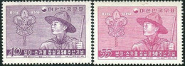 Korea South 1957 SG293 Scout And Badge Set MLH - Korea (Zuid)