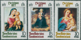 New Hebrides 1977 SG255-257 Christmas Set MNH - Other & Unclassified