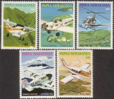 Papua New Guinea 1981 SG412-416 Mission Avation Set MNH - Papua-Neuguinea