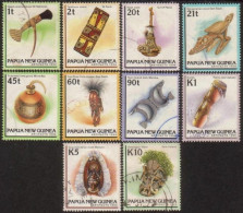 Papua New Guinea 1994 SG710-724 Artifacts Set Of 10 FU - Papoea-Nieuw-Guinea