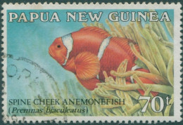 Papua New Guinea 1987 SG542 70t Spine Cheek Anemonefish FU - Papoea-Nieuw-Guinea