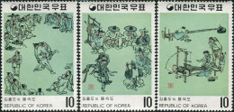 Korea South 1971 SG961 Paintings (6th Series) Part Set MNH - Corea Del Sur