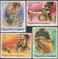 Papua New Guinea 1979 SG359-362 Musical Instruments Set MNH - Papua-Neuguinea