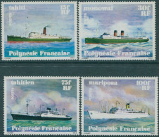 French Polynesia 1978 SG284-287 Ships Set MLH - Sonstige & Ohne Zuordnung
