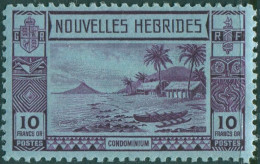 New Hebrides French 1938 SGF64 10f Islands Canoes MNH - Sonstige & Ohne Zuordnung