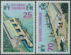 New Hebrides 1973 SG178-179 New Wharf At Vila Set MNH - Otros & Sin Clasificación