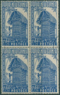 Papua New Guinea 1952 SG8 7½d Blue Kiriwana Yam House Block FU - Papouasie-Nouvelle-Guinée