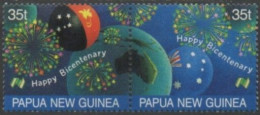 Papua New Guinea 1988 SG576-577 Australian Bicentenary Pair MNH - Papoea-Nieuw-Guinea