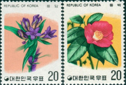 Korea South 1975 SG1213-1214 Flowers (5th Series) Set MNH - Corea Del Sur