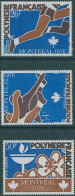 French Polynesia 1976 SG221-223 Olympic Games Set MLH - Otros & Sin Clasificación