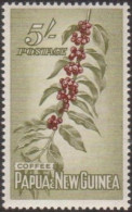 Papua New Guinea 1958 SG24 5/- Coffee Plant MLH - Papouasie-Nouvelle-Guinée