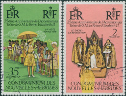 New Hebrides French 1977 SGF232-F233 Silver Jubilee FU - Andere & Zonder Classificatie