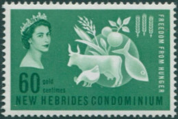 New Hebrides 1963 SG95 60c Freedom From Hunger MLH - Other & Unclassified