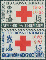 New Hebrides 1963 SG96-97 Red Cross Set MLH - Sonstige & Ohne Zuordnung