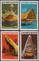 Papua New Guinea 1971 SG191-194 Native Dwellings Set MNH - Papua-Neuguinea