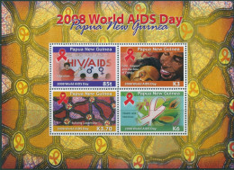 Papua New Guinea 2008 SG1284 World AIDS Day MS MNH - Papoea-Nieuw-Guinea