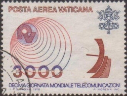 Vatican 1978 SG701 3000 Lira Microwave Antenna And Radio FU - Sonstige & Ohne Zuordnung