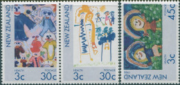 New Zealand 1986 SG1400-1402 Health Children Paintings Set MNH - Otros & Sin Clasificación