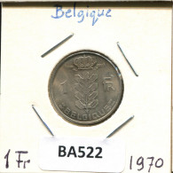 1 FRANC 1970 FRENCH Text BÉLGICA BELGIUM Moneda #BA522.E.A - 1 Franc