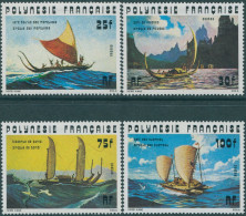 French Polynesia 1976 SG227-230 Ancient Pirogues Set MNH - Andere & Zonder Classificatie