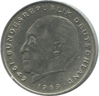 2 DM 1972 F BRD ALEMANIA Moneda GERMANY #DE10383.5.E.A - 2 Marchi