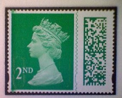 Great Britain, Scott MH500, Used (o), 2022 Machin (MEIL/M22L), Queen Elizabeth II, 2nd, Emerald - Série 'Machin'