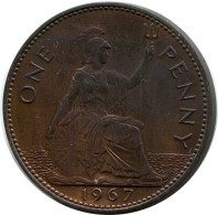 PENNY 1967 UK GROßBRITANNIEN GREAT BRITAIN Münze #AZ632.D.A - D. 1 Penny