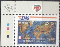 Malta 2019- The 20 Th Anniversary Of UPU EMS Service Set (1v) - Malte