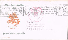 55116. Carta MADRID 1980. Franquicia Servicio Filatelico. Rodillo ESPAMER 80 - Briefe U. Dokumente