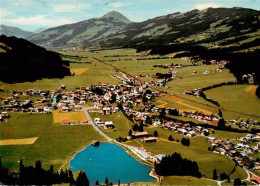 73945864 Kirchberg_Tirol_AT Panorama Badesee Blick Gegen Hohe Salve Kitzbueheler - Autres & Non Classés