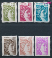 Frankreich 2235v-2240v (kompl.Ausg.) Matter Gummi Postfrisch 1981 Sabinerinnen (10391219 - Unused Stamps