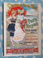 REPRO AFFICHE ANCIENNE CHEMINS DE FER L'ETAT PARIS ROYAN - Autres & Non Classés