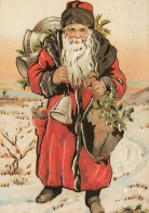PÈRE NOËL NOËL Fêtes Voeux Vintage Carte Postale CPSM #PAJ651.A - Santa Claus