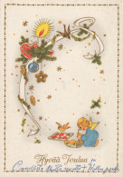 ENGEL WEIHNACHTSFERIEN Feiern & Feste Vintage Ansichtskarte Postkarte CPSM #PAJ236.A - Anges