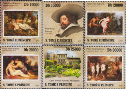 Sao TomE E PrincipE 4334-4339 (complete Issue) Unmounted Mint / Never Hinged 2010 Peter Paul Rubens - Sao Tome En Principe