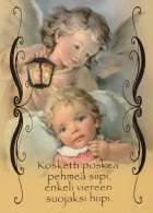ANGELO Buon Anno Natale Vintage Cartolina CPSM #PAJ112.A - Engel