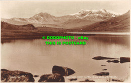 R466263 Snowdon From Capel Curig Lake. N. Wales. Valentine. RP - World