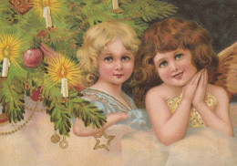 ANGEL CHRISTMAS Holidays Vintage Postcard CPSM #PAH044.A - Angels