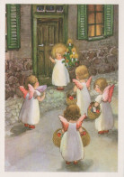 ANGELO Buon Anno Natale Vintage Cartolina CPSM #PAG885.A - Angels