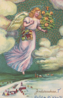 ANGE NOËL Vintage Carte Postale CPSMPF #PAG803.A - Angels