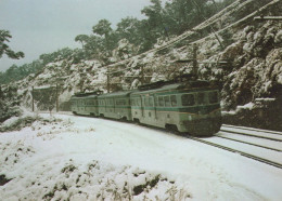 TREN TRANSPORTE Ferroviario Vintage Tarjeta Postal CPSM #PAA781.A - Trains