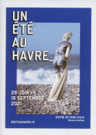 Fabio Viale Né En 1975, Sculpteur Italien "Vénéré Italica" Marbre Encre (tatoo) Un été Au Havre 2021 - Cp Vierge - Sculptures