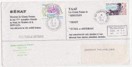 TAAF Kerguelen 23 7 1994 Crozet ST Paul Amsterdam Senat - Covers & Documents