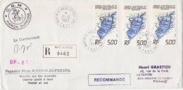 TAAF Lettre Lady Franklin Marion Dufresne 21 12 1983 Pour Argentre Du Plessis Bateau - Briefe U. Dokumente