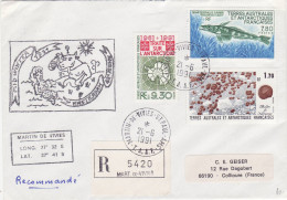 TAAF Martin De Vives 21 6 1991 Pour Collioure - Covers & Documents