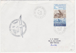 TAAF Lettre Otarie Kerguelen 4 3 1991 Pour Blonay Suisse - Storia Postale