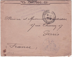 'Maroc Lettre 1919 Avec Cachet Troupes D''occupation Chefferie Du Genie' - Cartas & Documentos