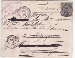 Gabon Libreville 15c 20 Juillet 1889 Pour Negrepelisse Puis Royan France Superbe  - Covers & Documents