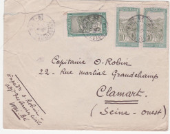 Madagascar Lettre Pour Clamart - Cartas & Documentos